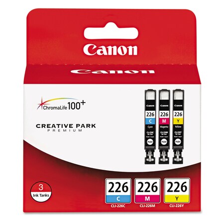 Canon Ink Cartridge, Cli-226, Assorted, PK3 4547B005